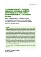 Utjecaj ektomikorize i huminskih kiselina na morfološke značajke jednogodišnjih sadnica hibrida Paulownia tomentosa x Paulownia fortunei