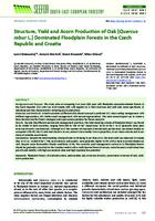 Structure, Yield and Acorn Production of Oak (Quercus robur L.) Dominated Floodplain Forests in the Czech Republic and Croatia