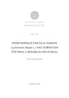 Redefiniranje značaja gubara (Lymantria dispar L.) kao šumskoga štetnika u Republici Hrvatskoj