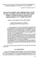 Trends in forest and timberland values in the dynamic system of an even-aged forest of pedunculate oak in the management unit Josip Kozarac