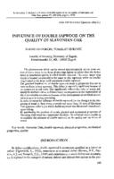   	189 Influence of double sapwood on the quality of Slavonian oak