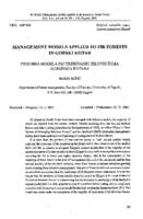 Management models applied to fir forests in Gorski kotar