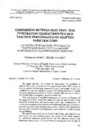  Comparison between skid trail soil penetration characteristics and tractive performance of adapted farm tractors