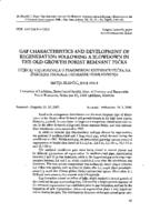 GAP characteristics and development of regeneration following a blowdown in the old-growth forest remnant Pečka
