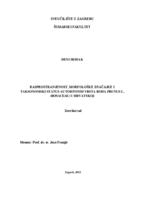 Rasprostranjenost, morfološke značajke i taksonomskih status autohtonih vrsta roda Prunus L. (Rosaceae) u Hrvatskoj