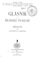 Glasnik za šumske pokuse; broj 1