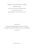 prikaz prve stranice dokumenta Procjena općekorisnih funkcija i usluga ekosustava parka Vatroslav Jagić u Varaždinu