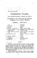 prikaz prve stranice dokumenta Erysiphaceae Crpatiae: Prilog fitopatološko-sistematskoj monografiji naših pepelnica