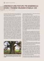 prikaz prve stranice dokumenta Arborikulturni postupci pri konzervaciji starih i posebno vrijednih stabala l dio
