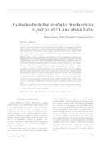 prikaz prve stranice dokumenta Ekološko-biološke značajke hrasta crnike (Quercus ilex L.) na otoku Rabu