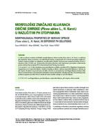prikaz prve stranice dokumenta Morfološke značajke klijanaca obične smreke (Picea abies L., H. Karst.) u različitim pH otopinama