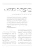 prikaz prve stranice dokumenta Characteristics and Share of European Beech False Heartwood in Felling Sites of Central Croatia
