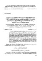 prikaz prve stranice dokumenta Morfometrijska analiza varijabilnosti lista posavskih i podravskih populacija hrasta lužnjaka (Quercus robur L., Fagaceae) u Hrvatskoj