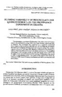 prikaz prve stranice dokumenta Flushing variability of pedunculate oak (Quercus robur L.) in provenance experiment in Croatia