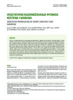 prikaz prve stranice dokumenta Vegetativno razmnožavanje pitomog kestena i maruna 