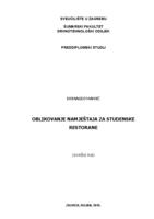 prikaz prve stranice dokumenta Oblikovanje namještaja za studentske restorane