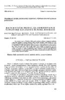 prikaz prve stranice dokumenta Matematički model za određivanje toplinske kolikoće šumske biomase Mathematical