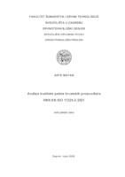 prikaz prve stranice dokumenta Analiza kvalitete peleta hrvatskih proizvođača prema normi HRN EN ISO 17225-2:2021