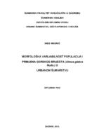 prikaz prve stranice dokumenta Morfološka varijabilnost populacija i primjena gorskog brijesta (Ulmus glabra Huds.) u urbanom šumarstvu.