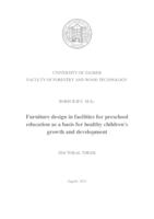 prikaz prve stranice dokumenta Oblikovanje namještaja u zgradama za predškolski odgoj i obrazovanje kao temelj zdravoga dječjega rasta i razvoja
