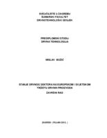 prikaz prve stranice dokumenta Stanje drvnog sektora na Europskom i svjetskom tržištu drvnih proizvoda