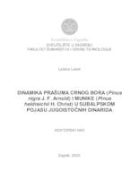 prikaz prve stranice dokumenta Dinamika prašuma crnog bora (Pinus nigra J. F. Arnold) i munike (Pinus heldreichii H. Christ) u subalpskom pojasu jugoistočnih Dinarida