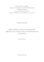 prikaz prve stranice dokumenta Izrada okvira nacionalnog programa obrazovanja za rukovatelja motornom pilom u šumarstvu