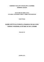 prikaz prve stranice dokumenta Mjere zaštite na području šumarija Ravna Gora i Skrad u razdoblju od 2008. do 2012.godine