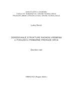 prikaz prve stranice dokumenta Određivanje strukture radnog vremena u poduzeću primarne prerade drva