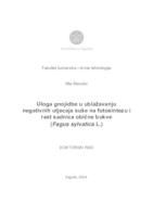 prikaz prve stranice dokumenta Uloga gnojidbe u ublažavanju negativnih utjecaja suše na fotosintezu i rast sadnica obične bukve (Fagus sylvatica L.)