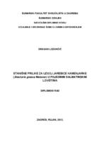 prikaz prve stranice dokumenta Stanišne prilike za prirodni uzgoj jarebice kamenjarke (Alectoris graeca Meisner) u pojedinim dalmatinskim lovištima