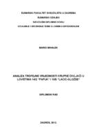prikaz prve stranice dokumenta Analiza trofejne vrijednosti krupne divljači u lovištima XIV/2 "Papuk i X/9 "Lacić - Gložđe"